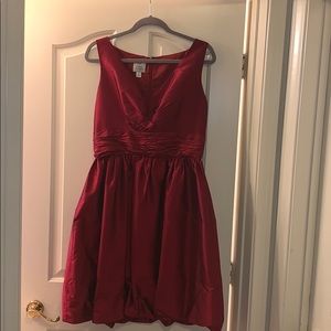 Red Suzi Chin cocktail dress